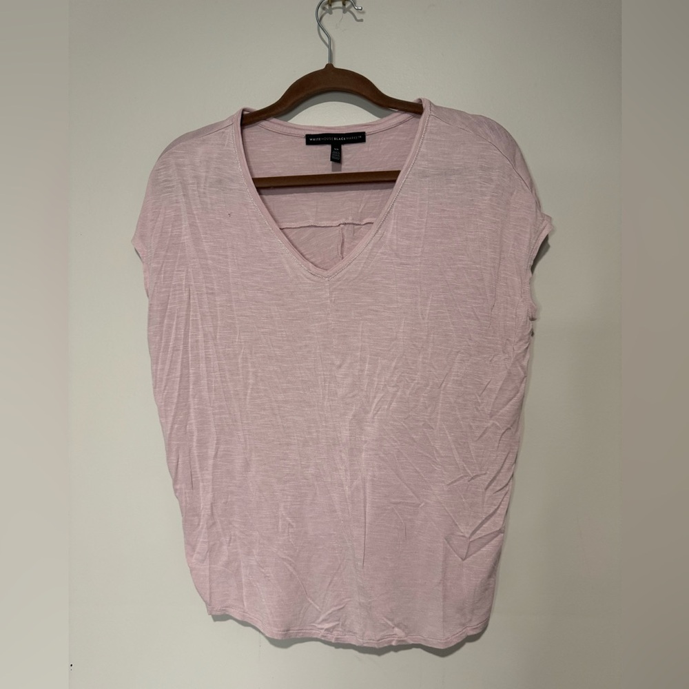 White House Black market light pink tee